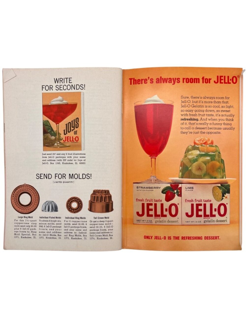 Joys Of Jell-O Vintage Recipe Booklet 5th Edition & Jell-O Brand Gelatin Leaflet - Picture 9 of 13